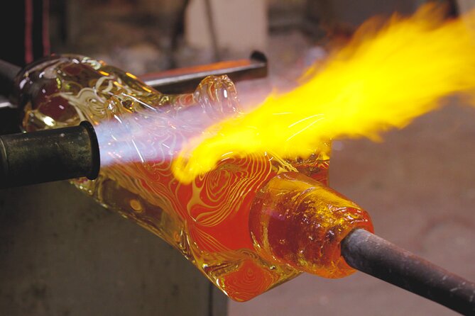Glass Blowing Live Demo, Showroom visit and Artistic Glass gift! - Murano glass, in a tight time slot