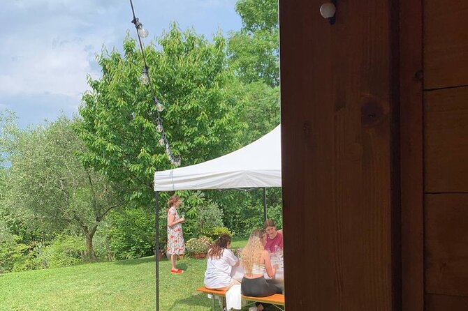 Premium Private Prosecco Hills Tour - 2 Wineries. Private tour. - The second taverna lunch moment: small food stop, big panorama