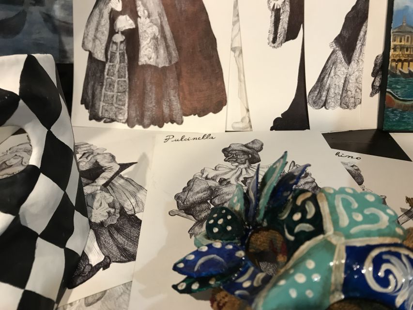 Venice: 2-Hour Masks & Puppets Tour for Children - The mask atelier: painting a take-home Venetian design