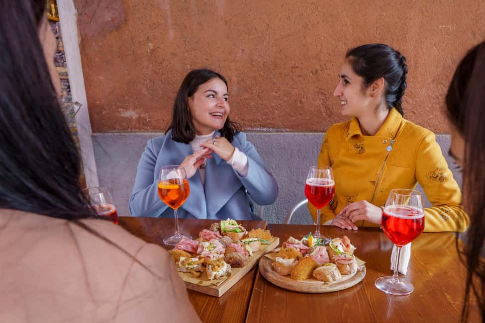 Venice: Cicchetti, Spritz, and Wine Tour in Ghetto Ebraico - The Cicchetti Menu You’re Likely to Taste (and What It Means)