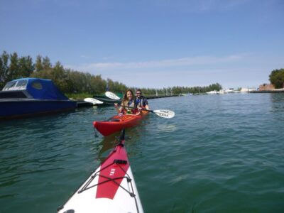 Venice: Hidden Canal Gems Kayak Tour with Certified Guide - Getting suited up: dry bags, wet suits, gloves, and sun hats